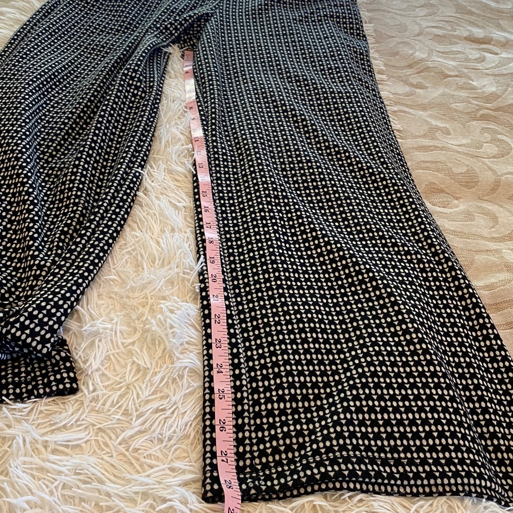 Max Studio Wide Leg Pants Medium Boho Geometric Print High Waist Button Detail - Picture 9 of 9